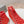 HIGH-TOP SNEAKERS GRAFFITI IN RED CANVAS