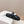 PRA CROCODILE MOTIF SLIDES SANDALS NAVY CALFSKIN