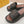 FENDI SIGNATURE WEDGE PLATFORM 6 CM IN BLACK FIBRE WITH BROWN EMBROIDERED LOGO