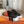 HM INFRA SANDAL BLACK AND ORANGE CALFSKIN