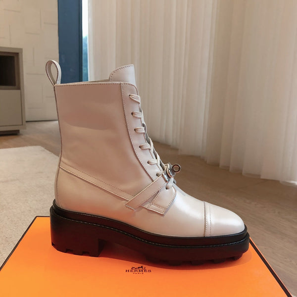 HM Funk Ankle Boot Grey Calfskin