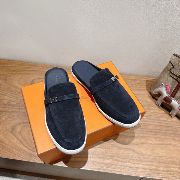 HM Men's 25 Likely Mule Navy Blue Suede 691643