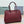 BEL AIR CARRY ALL BAG 37 IN BURGUNDY RED NAPPA LAMBSKIN SILVER HARDWARE