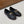 LUCO LOAFER WITH FRINGES IN BLACK LAMBSKIN