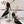 RC 25C Scarpin Black Gold Imported Velvet Swarovski Crystal 339483