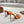 CL 25 Cross-Strap Slippers Orange Gloss Calf Patent Leather Rivets 314924