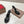 CL 25 Cross-Strap Slippers Black Gloss Calf Patent Leather Rivets 314925