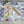 CD Twilly Mini Scarf 100cm Beige Colorful Mulberry Silk 958858