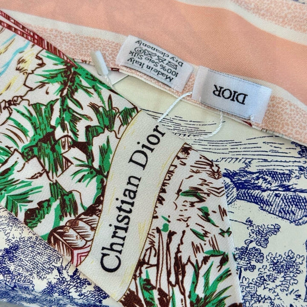 CD 26s Scarf 100cm In Silk 305844