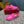 LEISURE FLOWS SPLIT LOAFER IN BRIGHT PINK CALFSKIN