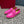 LEISURE FLOWS SPLIT LOAFER IN BRIGHT PINK CALFSKIN