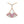 BVL Camouflage Necklace White Pink Diamond Pink Gold