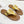 THONG MULE IN GOLD CALFSKIN