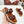 TWO-STRAP SANDALS IN CHESTNUT BROWN CALFSKIN
