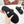 TWO-STRAP SANDALS IN BLACK CALFSKIN