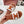 Celine 25C Slippers White mix Brown Fabric with Calfskin 238153