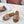 Celine 25C Slippers Beige mix Cantaloupe Fabric with Calfskin 238159