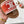 Celine 25C Lympia Sandal Red mix White Canvas with Calfskin 238173