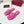 GG 2026 Early Spring Mule Hot Pink Canvas Sheepskin 688515