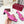 GG 2026 Early Spring Sandals Hot Pink Canvas Sheepskin 688524