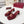 GG 2026 Early Spring Sandals Burgundy Canvas Sheepskin 688525