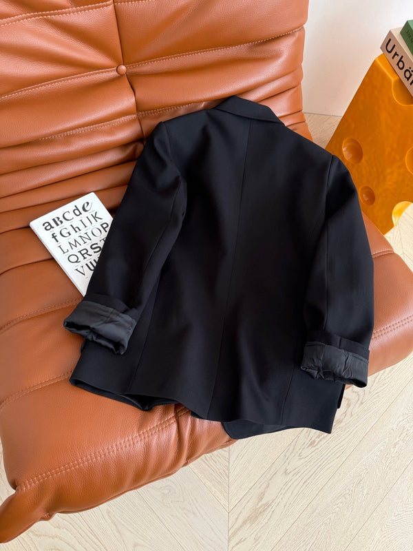 Miu Miu 25 Suit Jacket Black Wool Polyester