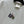 CC Beaded T-shirt Gray White Cotton