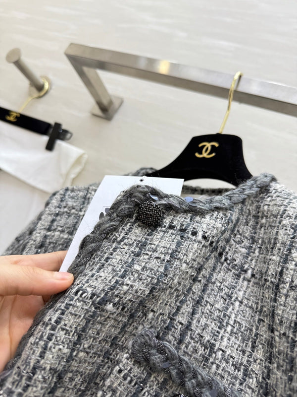 CC 26s Jacket White Grey Tweed 352324