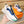 HM HUGO SNEAKER WHITE AND COBALT BREATHABLE FABRIC