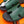 HM IZMIR SANDAL DARK GREEN AND BLACK CALFSKIN