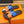 HM IZMIR SANDAL COBALT AND TIGER LAMBSKIN
