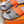 HM Men's Izmir Slide Grey Orange Cowhide 685821