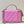 vanity shoulder bag top handle 17cm pink green lambskin