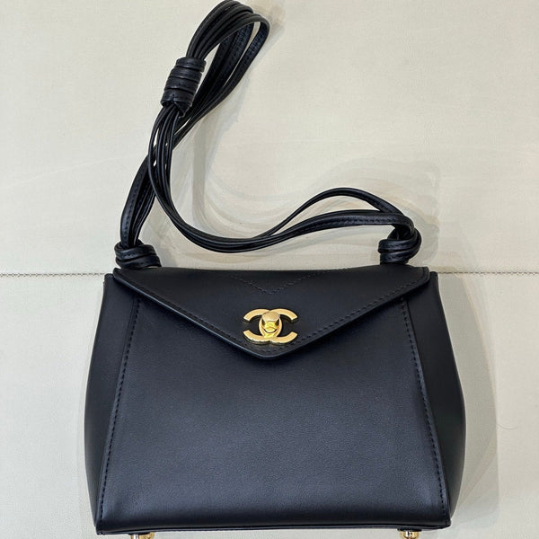 CC 26A Métiers d’Art Envelope Bag Black Lambskin