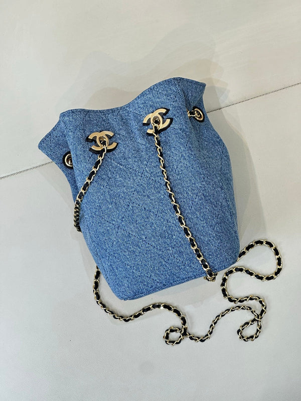 CC 26s Métiers d'art 2026 Bucket Bag 18CM Blue Denim 143452