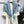 MISS DIOR ALLOVER SHAWL 140 CM IN POWDER BLUE MIX WHITE SILK CASHMERE 411630