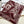 SQUARE SCARF 140 CM IN MAROON RED MIX WHITE MONOGRAM WOOL AND SILK 415110