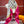 LV Double-sided Scarf 140cm White Pink Cashmere 971048