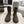 CD Ankle Boots Brown Moss Green Elastic Fabric