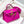 HM 25s Mini Kelly 19cm Deep Magenta Embossed Crocodile Gold Hardware