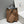 HERBAG A DOS ZIP RETOURNE BACKPACK 29 IN BROWN CANVAS AND BLACK CALFSKIN