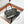 HM Garden Party 30cm Bag Black Togo Grey Canvas