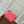 TWIST MM 23CM RED EPI GRAINED LEATH