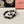 HEADBAND IN BLACK CALFSKIN MIX PEARL CHAIN 347680
