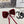 CRIMSON RED VELVET HAIR CLIP WITH BOW AND CRYSTAL 412470
