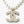25P PEARL NECKLACE IN LIGHT GOLD STAR & HEART DOUBLE C PENDANT
