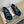 HM Men's Electric Sandals Navy Blue Calfskin 602594