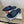 HM Men's Infra Slide Navy Blue Calfskin 602611