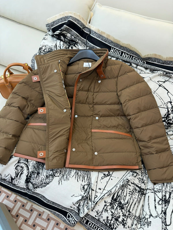 Burberry 25 Jacket Brown Down Nylon