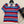 Fendi 26s Striped Polo Shirt Blue Red Knit 363767